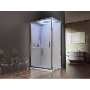 Novellini Eon 2P Hammam links 120x90 cm Chroom