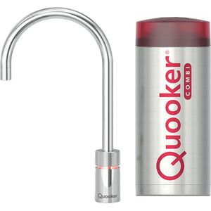 Quooker Nordic Round Single Tap kokend waterkraan met COMBI boiler chroom