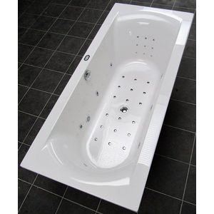 Riho Lima bubbelbad met Basic systeem 180x80 wit