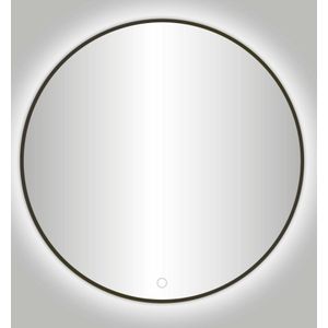 Best Design Moya Venetië ronde spiegel met LED 100 gunmetal