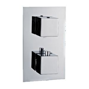 Neuer inbouw douchethermostaat met inbouwbox vierkant chroom