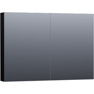Tapo Plain spiegelkast 100 hoogglans zwart