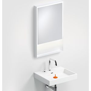 Clou Look at Me spiegel, 50cm, LED-verlichting, IP44, mat wit