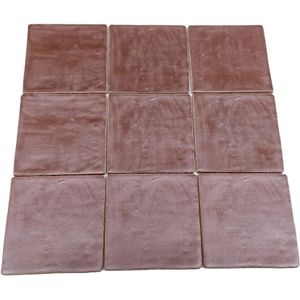 Dateg Oud Hollands Witjes wandtegel 13x13 burgundy copper metallic