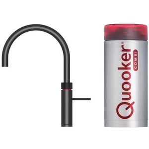 Quooker Fusion Round kokend waterkraan met COMBI boiler zwart