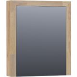 Tapo Natural Wood spiegelkast linksdraaiend 60 grey oak