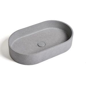 Ideavit Idea.Form-B1 ovale waskom 35x60 beton grijs