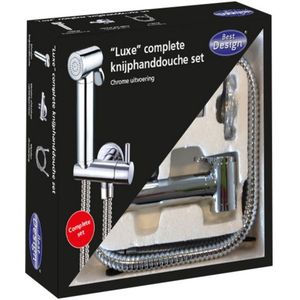 Best Design Knijp-Bidet Luxe handdouche set 125cm chroom