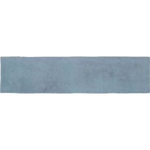 Revoir Paris Atelier wandtegel 6x25 blue lumiere mat