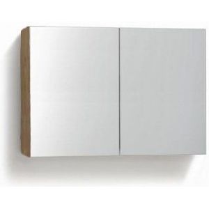 Spiegelkast eiken 120x70 cm wood