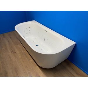 Riho Desire Back2wall bubbelbad met Premium systeem 180x84 wit