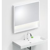 Clou Look at Me spiegel, 90cm, LED-verlichting, IP44, mat wit