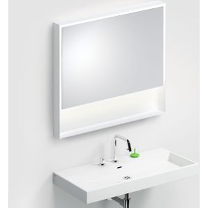 Clou Look at Me spiegel, 90cm, LED-verlichting, IP44, mat wit