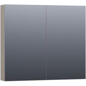 Tapo Dual spiegelkast 80 mat taupe