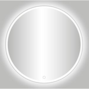 Badkamerspiegel Best Design Venetië White LED Verlichting 80x80 cm Rond Mat Wit