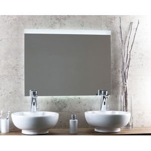 Novara Led Line spiegel rechthoek met led verlichting 90x80x0,4 cm