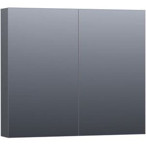 Tapo Dual spiegelkast 80 hoogglans grijs