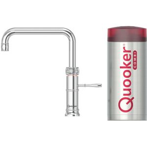 Quooker Classic Fusion Square kokend waterkraan met COMBI boiler chroom