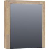 Tapo Natural Wood spiegelkast rechtsdraaiend 60 grey oak