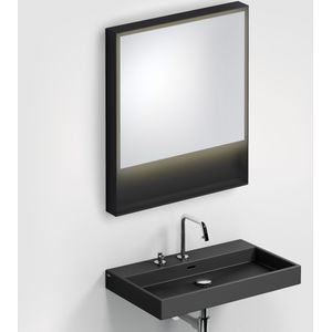 Clou Look at Me spiegel, 70cm, LED-verlichting, IP44, mat zwart