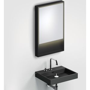 Clou Look at Me spiegel, 50cm, LED-verlichting, IP44, mat zwart