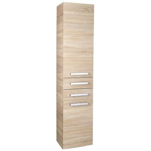 Vega kolomkast 35x184x31cm eiken platin