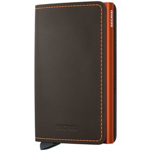 Secrid Slimwallet Matte Truffle & Orange