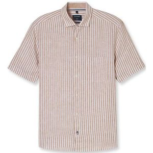 OLYMP Casual Overhemd, regular fit, Kent, Beige