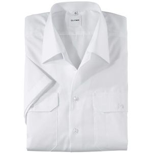 OLYMP Brandweer Overhemd, modern fit, reverskraag, Wit