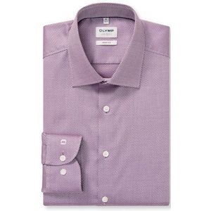 OLYMP Level Five Overhemd, body fit, New York Kent, Aubergine