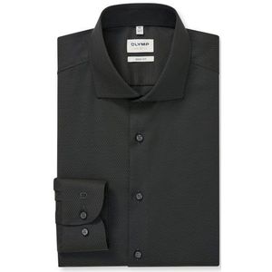 OLYMP Level Five Overhemd, body fit, Royal Kent, Grijsgroen