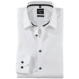 OLYMP No. Six Overhemd, super slim, Urban Kent, Wit