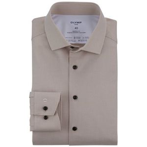 OLYMP Luxor 24/Seven Overhemd, modern fit, Global Kent, Natuur