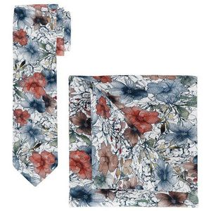 OLYMP stropdas / pochet set, Wit