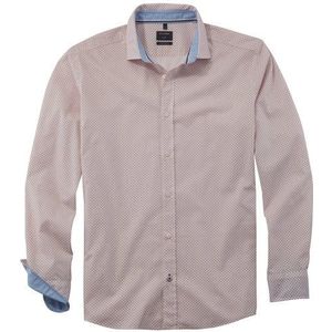 OLYMP Casual Overhemd, regular fit, Kent, Rood