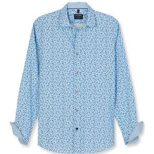 OLYMP Casual Overhemd, regular fit, Kent, Bleu