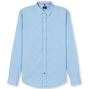 OLYMP Casual Overhemd, regular fit, Kent, Bleu