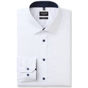 OLYMP No. Six Overhemd, super slim, Urban Kent, Wit