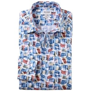 OLYMP Level Five Overhemd, body fit, New York Kent, Rood