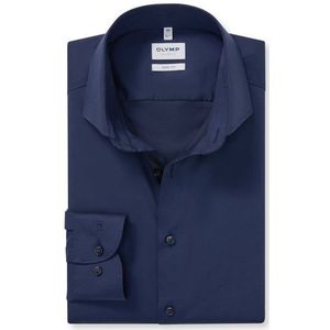 OLYMP Level Five Overhemd, body fit, Royal Kent, Marineblauw