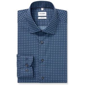 OLYMP Level Five Overhemd, body fit, New York Kent, Marineblauw