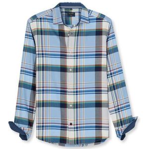OLYMP Casual Overhemd, regular fit, Kent, Blauw