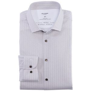 OLYMP No. Six 24/Seven Overhemd, super slim, Modern Kent, Bruin