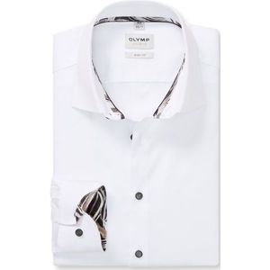 OLYMP Level Five Overhemd, body fit, New York Kent, Wit