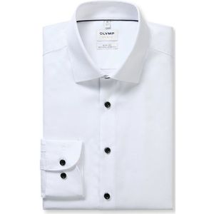 OLYMP Level Five Overhemd, body fit, New York Kent, Wit