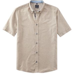 OLYMP Casual Overhemd, regular fit, Button-down, Beige