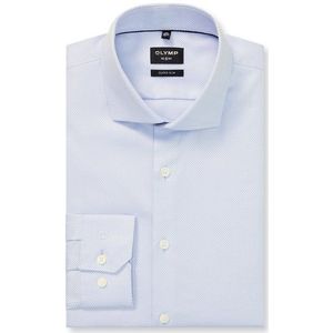 OLYMP No. Six Overhemd, super slim, Opstaande kraag, Bleu