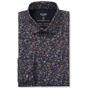OLYMP Level Five 24/Seven Overhemd, body fit, New York Kent, Marineblauw