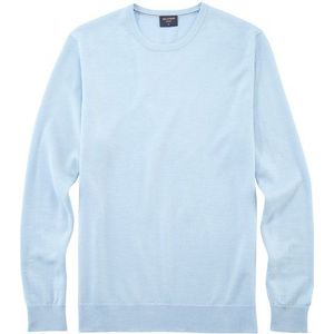 OLYMP - Casual-trui - Lichtblauw - Scheerwol - Ronde Hals