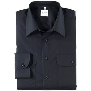 OLYMP Brandweer Overhemd, modern fit, Kent, Marineblauw